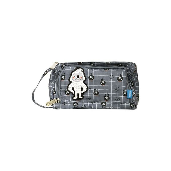 Пенал 1 отд сред Lorex Kids Cute Monsters 210x85x105 мм серый полиэстер