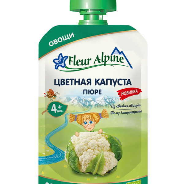Пюре Fleur Alpine Цветная капуста с 4 месяцев 90 г