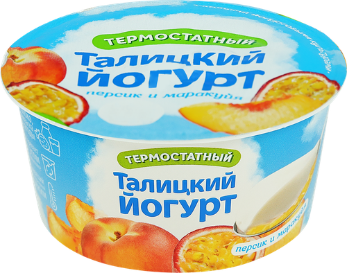 

Йогурт термостатный Талицкий персик-маракуйя, 3% 125 г