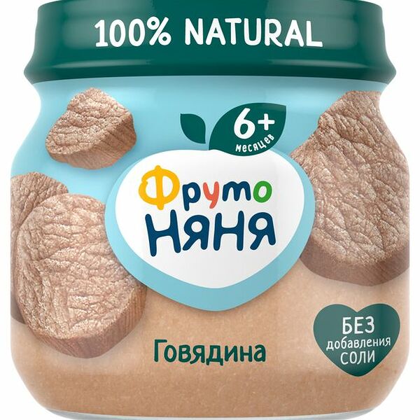 Пюре ФрутоНяня Говядина 80 г