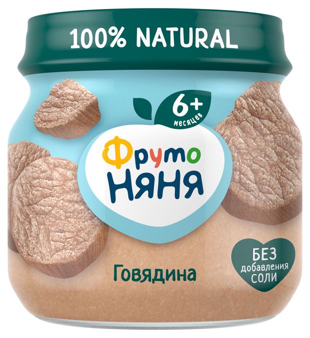 

Пюре ФрутоНяня Говядина 80 г
