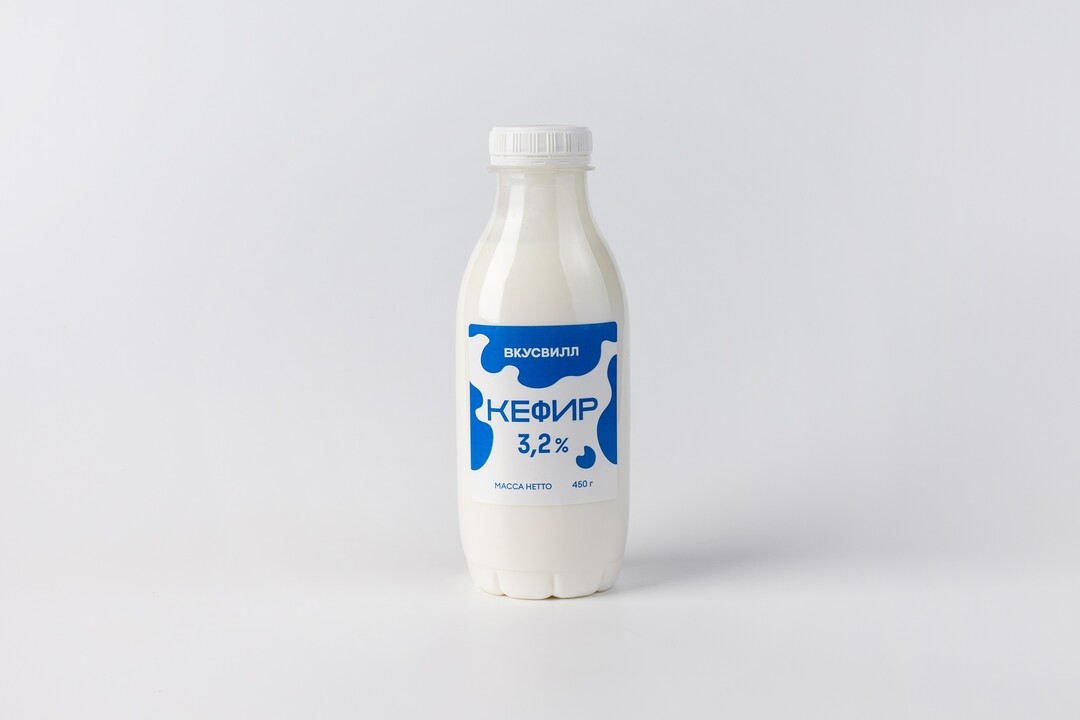 

Кефир ВкусВилл 3,2% в бутылке, 450 г