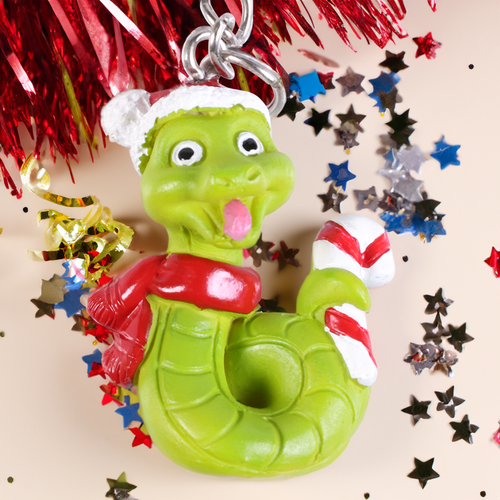 

Брелок новогодний Homeclub Новогодняя Змейка 5 см 1 шт. дизайн в ассортименте