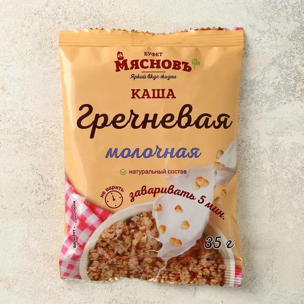 Каша гречневая молочная быстрого приготовления МясновЪ Буфет от КуулКлевер 35 г