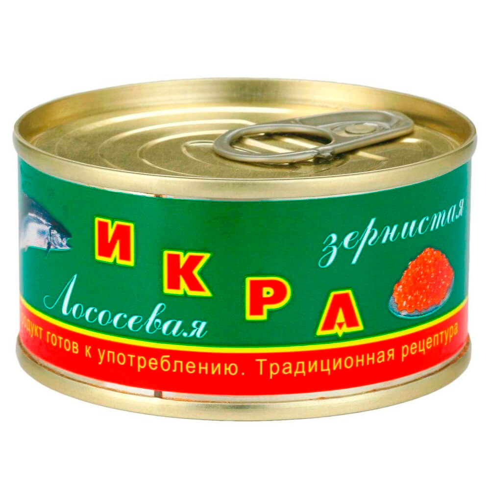 

Икра Тунгутун зернистая лососевая красная 140 г