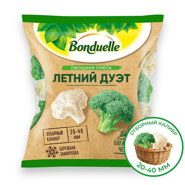 Овощи Bonduelle Летний дуэт, смесь замороженная, 400 г