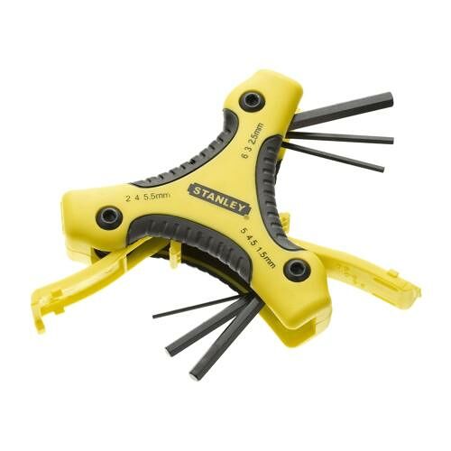 Набор шестигранных ключей 9в1 Stanley Треугольник в ассортименте