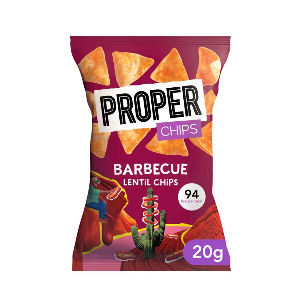 

Чипсы из чечевицы Proper Chips Барбекю (без глютена, веган) 20 г