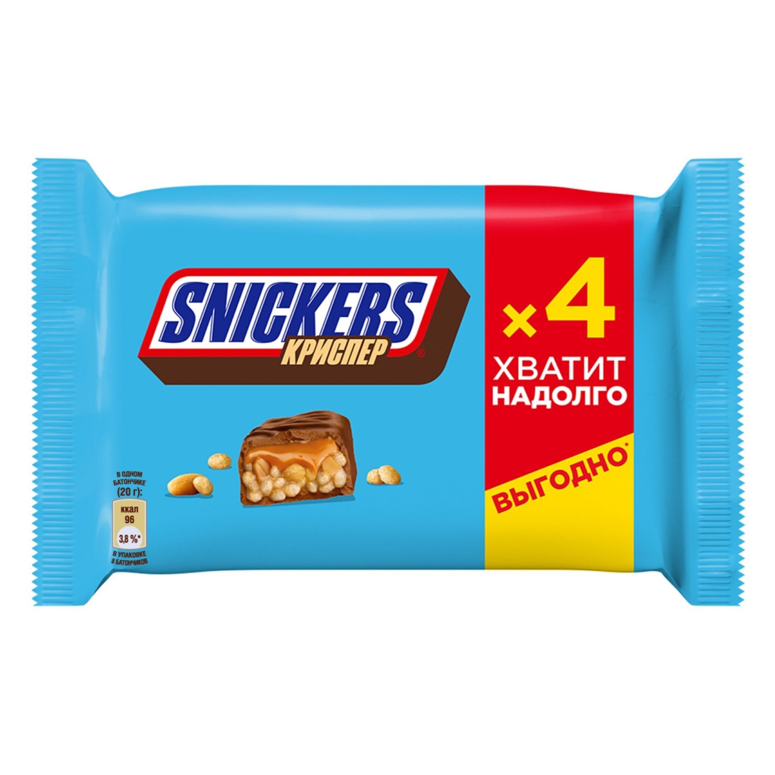 

Snickers Криспер мультипак 4 шт 40 г