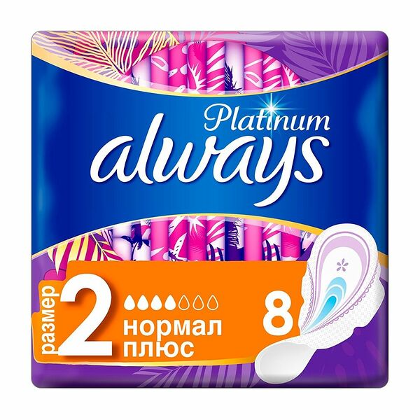 Прокладки гигиенические Always Platinum нормал плюс 8 шт.