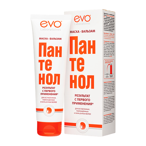 Маска-бальзам Evo Laboratoires Пантенол для ослабленных, поврежденных и окрашенных волос 150 мл