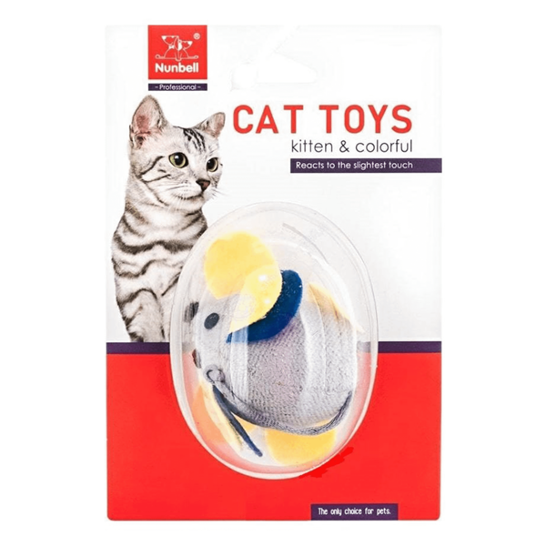 Игрушка Nunbell Мышка с заводным механизмом для кошек