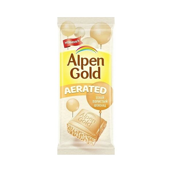 Шоколад белый пористый Альпен Гольд Aerated пористый 75г