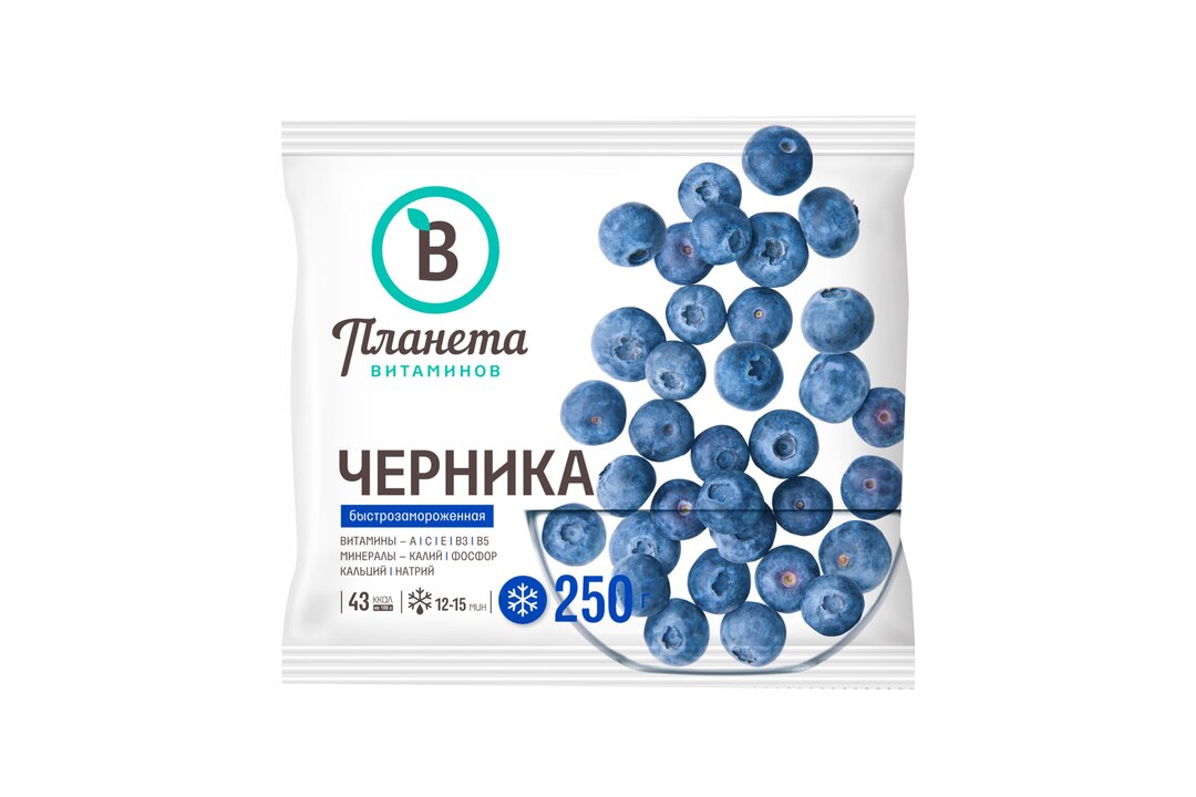 

Черника Планета Витаминов замороженная 250 г