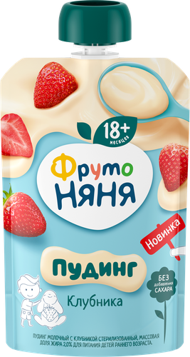 

Пудинг ФрутоНяня молочный с клубникой 90 г