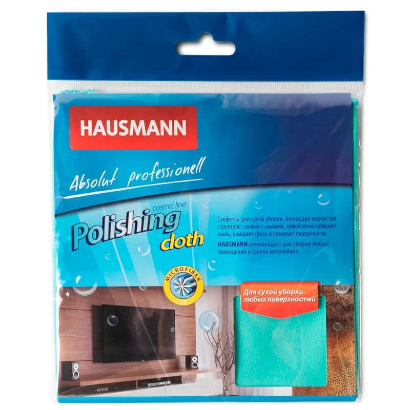 

Салфетка для уборки Hausmann Polishing cloth HM-MF-03 35х35 см