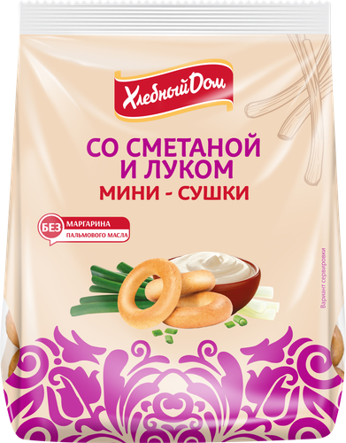

Сушка мини Хлебный Дом Сметана-лук 180 г