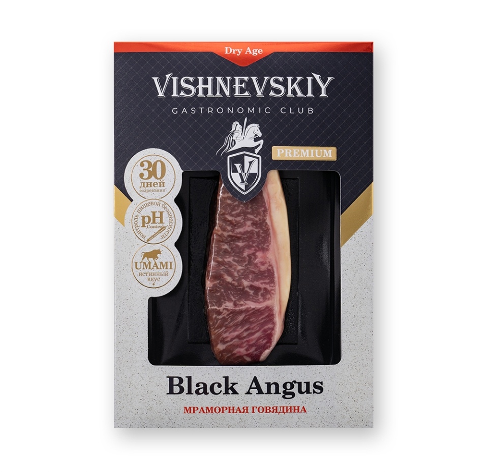 

Стейк стриплойн сухого созревания б/к VISHNEVSKIY Gastronomic Club 250г