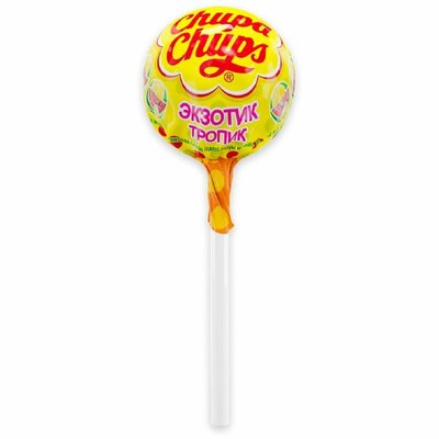 Карамель Чупа Чупс (Chupa Chups) Экзотик-Тропик 12 г 1 шт. вкус в ассортименте