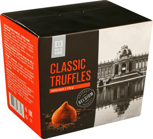 

Конфеты DOLCE ALBERO Трюфели классические extra dark в какао обсыпке