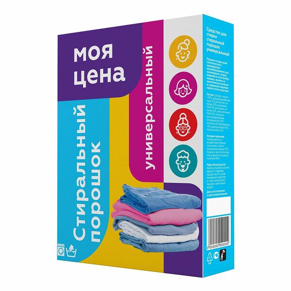 Средство для стирки Моя цена порошок универсальный, 400 г