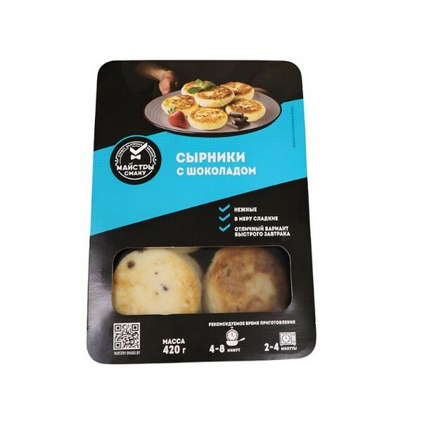 П/ф ВСГ Сырники с шоколадом зам 420г Майстры смаку ФК (Ф)