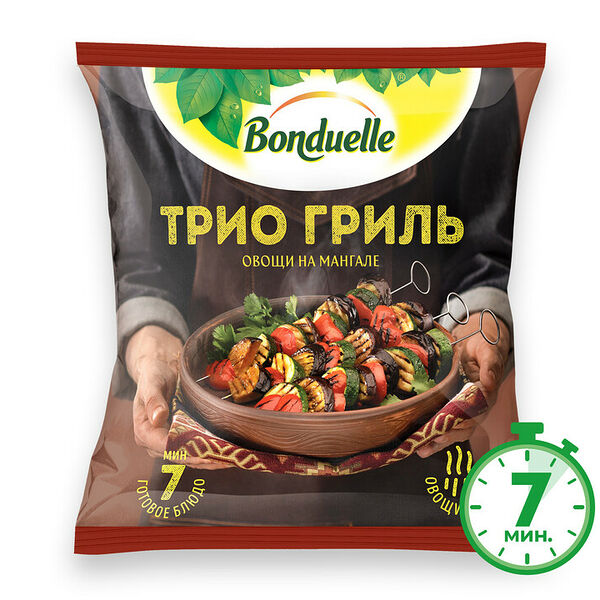 Овощи Bonduelle Трио гриль, смесь замороженная, 400 г