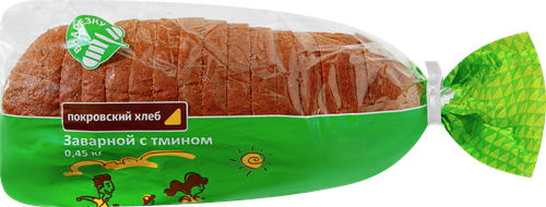 

Хлеб Покровский Хлеб Заварной с тмином в нарезке 450 г