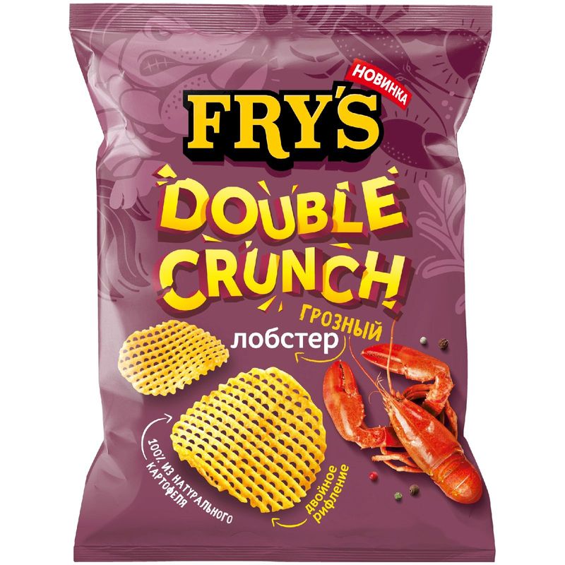 

Чипсы Fry’s Грозный лобстер из натурального картофеля рифленые 70 г
