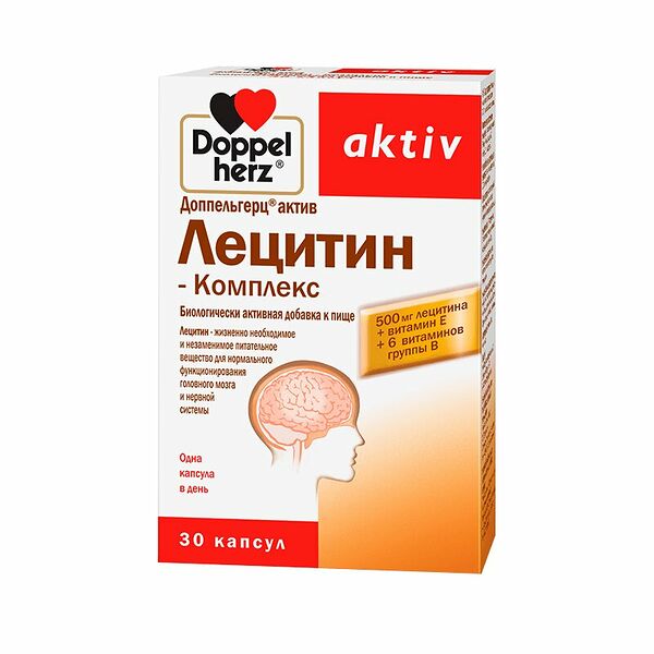 Doppelherz aktiv Лецитин-комплекс капсулы 30 шт