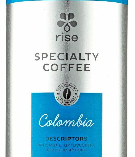 Кофе в зернах Rise Colombia жареный 200 г