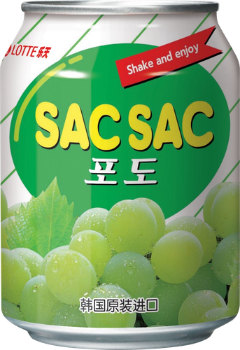 

Напиток сокосодержащий Lotte Sac Sac Виноград негазированный 238 мл