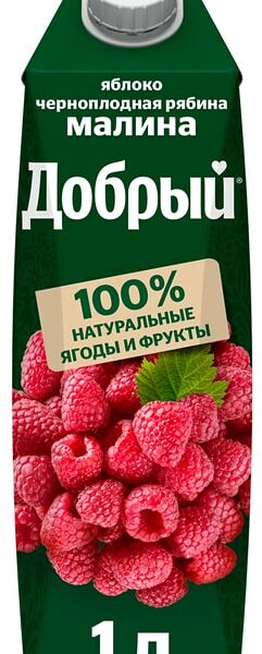 Нектар Добрый Яблоко-малина-черноплодная рябина 1л