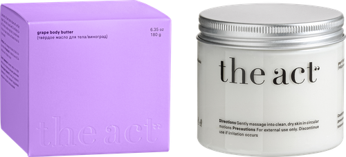 

Масло для тела The Act твердое с виноградом 180 г