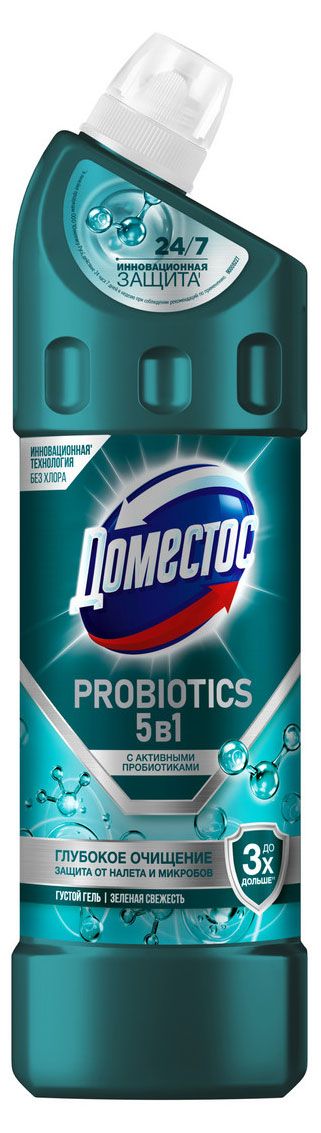 

Чистящее средство Domestos Зеленая свежесть с активными пробиотиками 750 мл