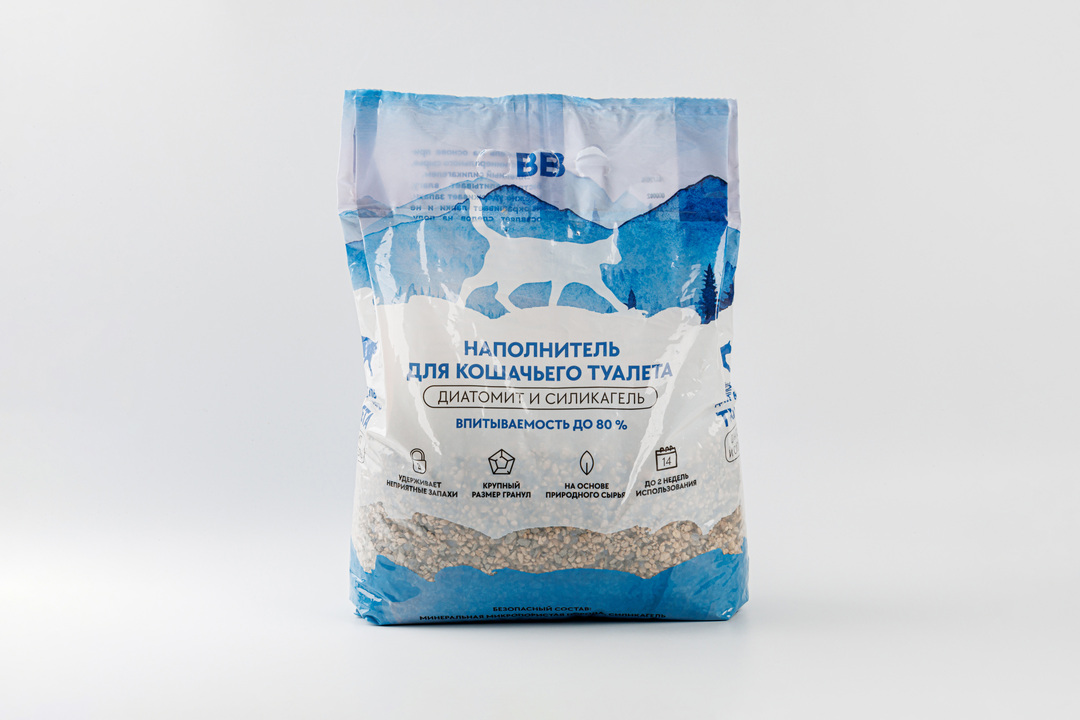 

Наполнитель для кошачьего туалета: диатомит и силикагель 5 кг