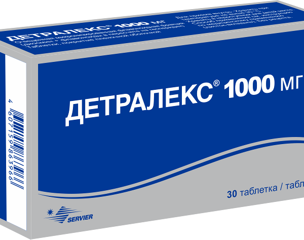Детралекс 1000 мг № 30 табл п/плён оболоч
