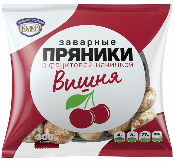 Пряники КП Полёт вишня 300 г