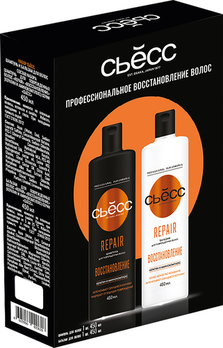 

Набор подарочный Сьёсс Repair Восстановление шампунь и бальзам 900 мл