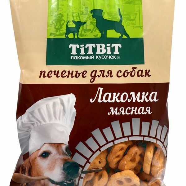 Лакомство TitBit Лакомка мясная Печенье с бараниной для собак 200 г