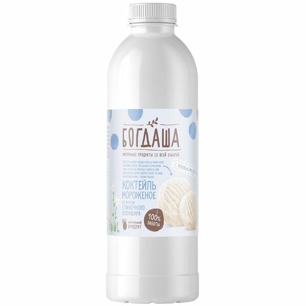 Коктейль мороженое Богдаша со вкусом сливочного пломбира 1.5% 900 г