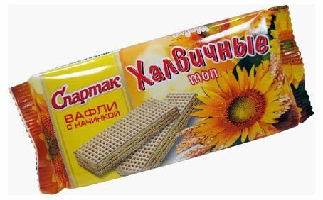 Вафли Спартак халвичные 72г