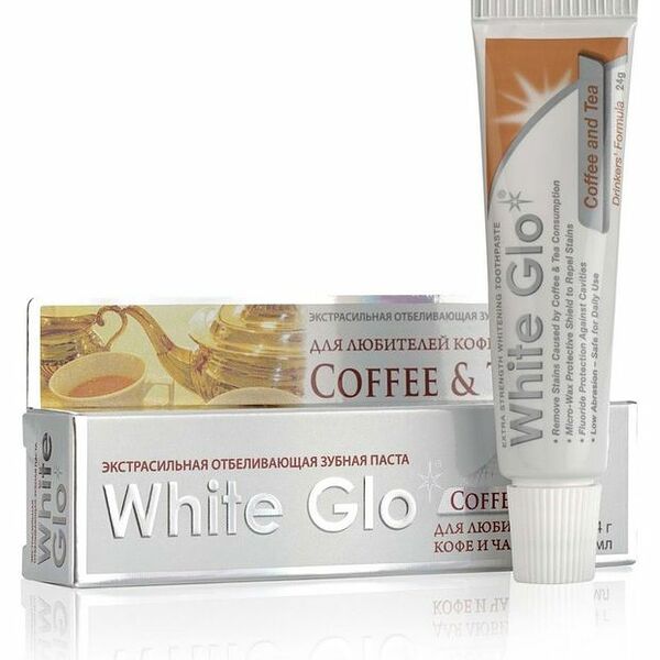 Зубная паста White Glo Отбеливающая Coffee and Tea 24 г