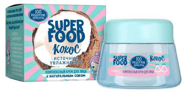 

Крем для лица 100 рецептов красоты Источник увлажнения Комплексный 50 мл