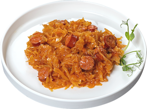 

Капуста тушеная Лента с жареными колбасками 270 г