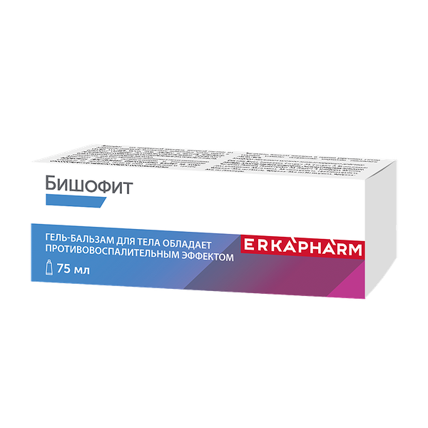 Гель-бальзам для тела Erkapharm Бишофит 75 мл