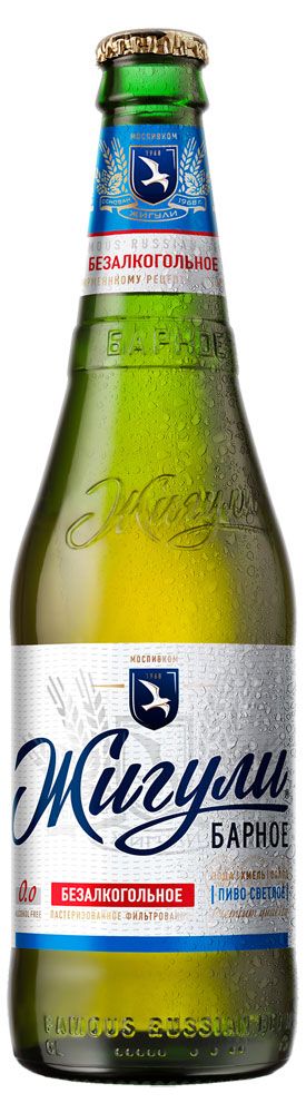 

Пиво Жигули Барное светлое безалкогольное 0.5% 450 мл