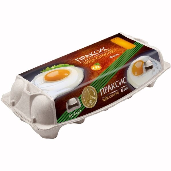 Яйцо куриное «Экстра» С0, «Праксис», 10 шт., Россия