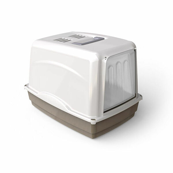 Туалет закрытый для кошек Georplast Вики, 54х39х39 см, бежевый