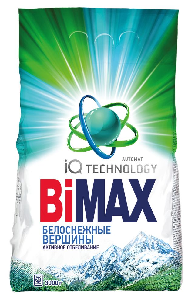 

Стиральный порошок Bimax Белоснежные вершины автомат 3 кг